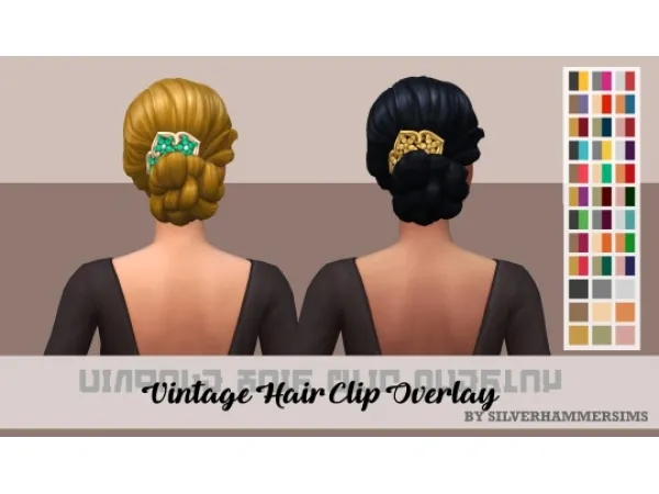 Maxis Match vintage hair overlay - The Sims 4 Custom Content