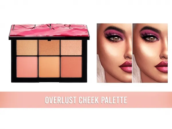 Alpha Nars Overlust Cheek Palette - The Sims 4 Custom Content
