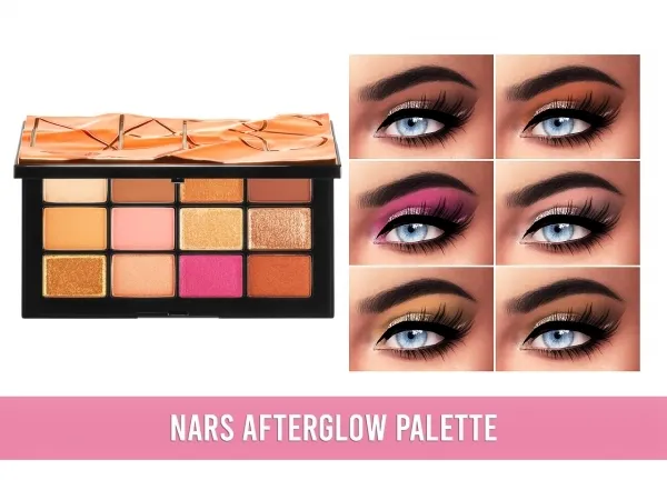Mix Nars Afterglow Palette by frostsims - The Sims 4 Custom Content