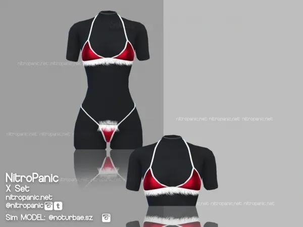 Alpha X SET (Top) by nitropanic - The Sims 4 custom content