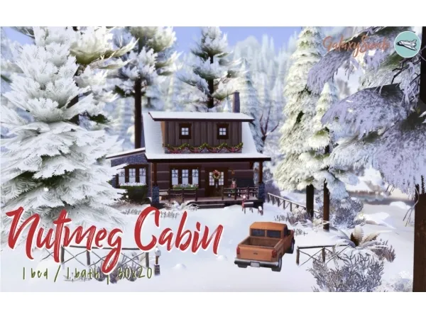 Alpha Nutmeg Cabin - The Sims 4 Custom Content