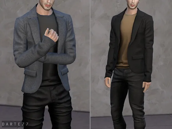 Alpha Blazer (Tank Top) - The Sims 4 Custom Content