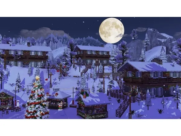 Alpha Alpine Resort No - The Sims 4 Custom Content