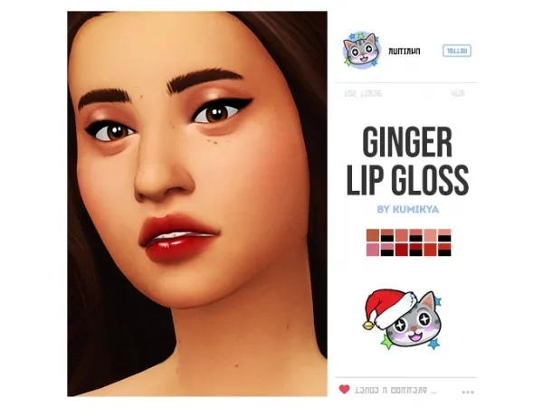 Maxis Match GINGER LIPGLOSS - The Sims 4 Custom Content