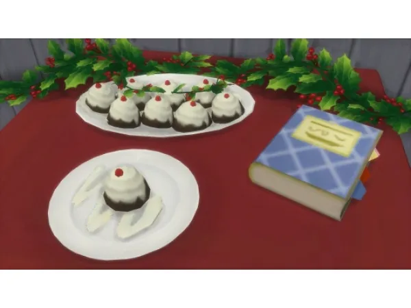 Alpha Winterfest Puddings - The Sims 4 Custom Content