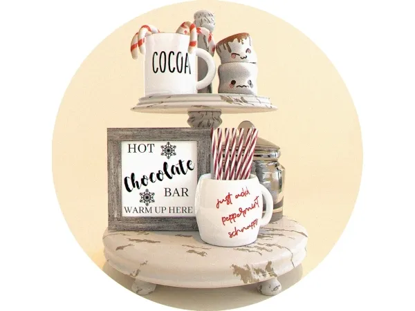 Alpha Crate Deco Hot Cocoa Station Deco - The Sims 4 Custom Content