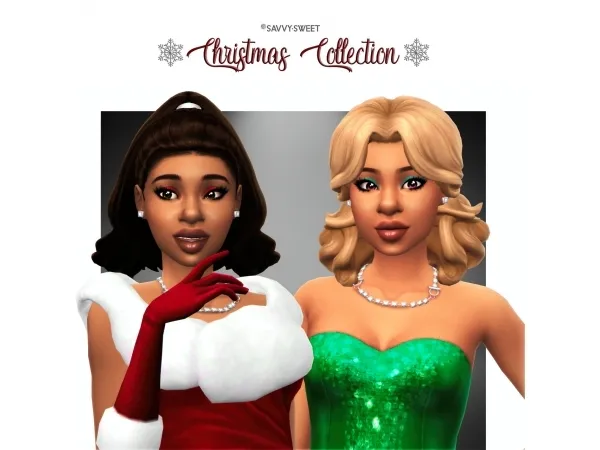 Maxis Match The Christmas Collection A set by SavvySweet by SavvySweet - The Sims 4 Custom Content