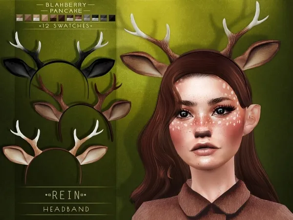 Alpha Blahberry Pancake Rein Headband - The Sims 4 Custom Content