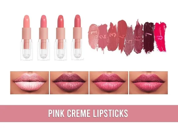 Alpha Pink Creme Lipsticks - The Sims 4 Custom Content