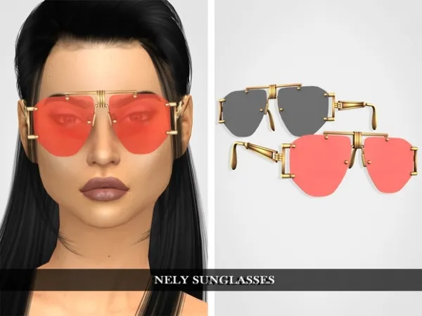 Alpha Nely Sunglasses - The Sims 4 Custom Content