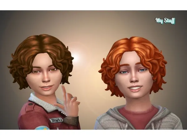 Maxis Match Luke Hair for Kids - The Sims 4 Custom Content