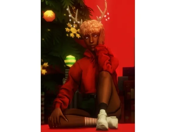 Alpha A secret santa pose pack with 6 single poses - The Sims 4 Custom Content