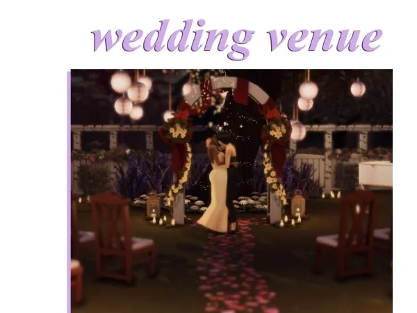 Alpha wedding venue by alienships - The Sims 4 Custom Content