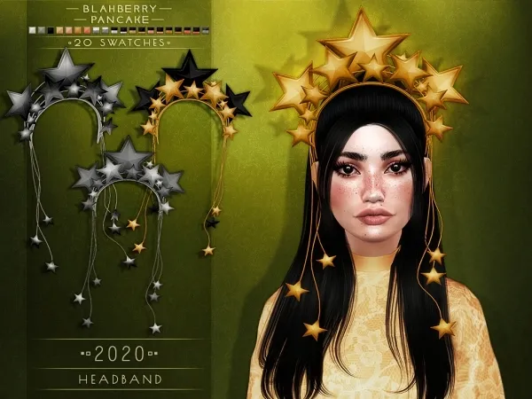 Alpha Blahberry Pancake 2020 Headband - The Sims 4 Custom Content