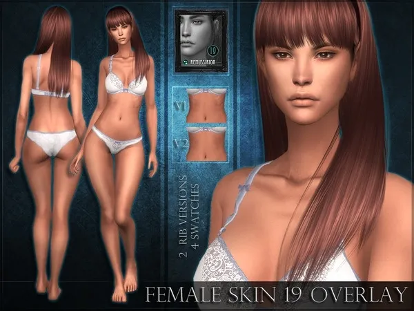 Alpha Female skin 19 Overlay - The Sims 4 Custom Content