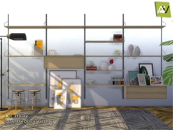 Alpha Quintara Office Materials by thesimsresource - The Sims 4 Custom Content