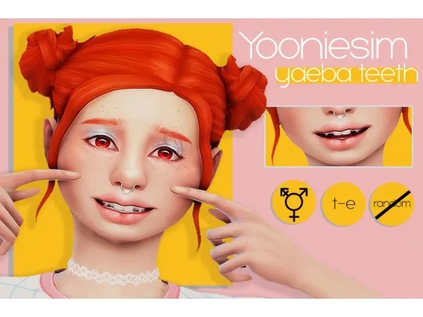 Maxis Match yaeba teeth - The Sims 4 Custom Content