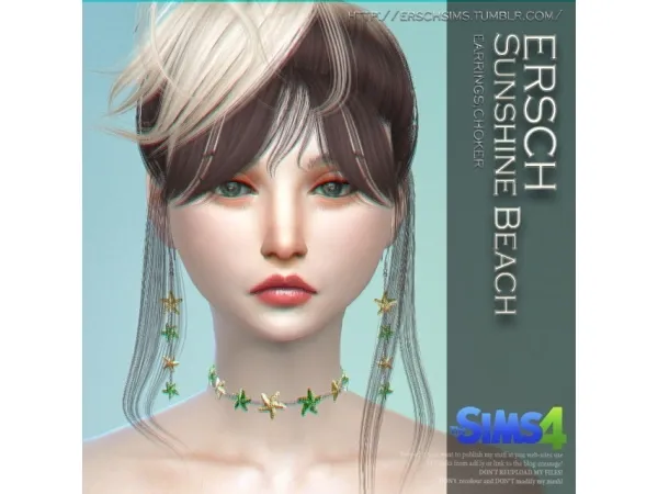 Alpha ERSCH SUNSHINE BEACH SET FOR - The Sims 4 Custom Content