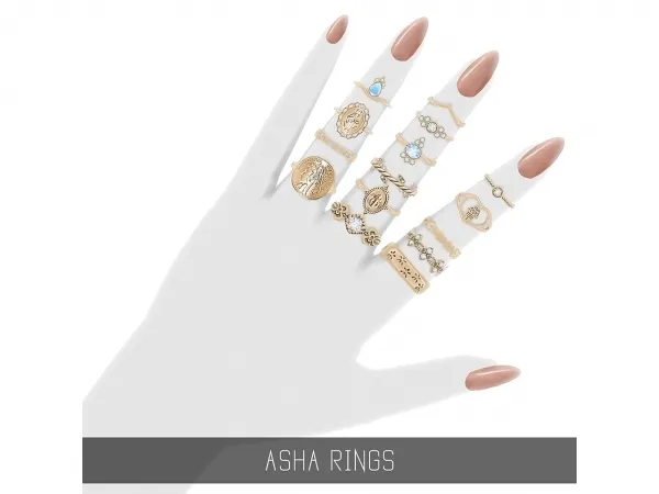 Alpha ASHA RINGS - The Sims 4 Custom Content