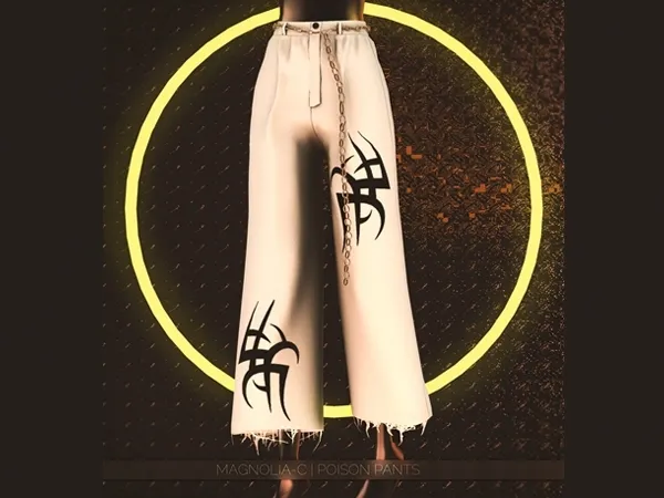 Alpha Magnolia C Poison Pants - The Sims 4 Custom Content