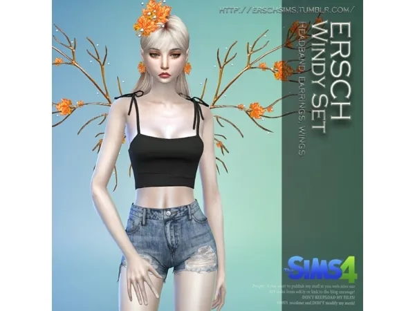 Alpha ERSCH WINDY SET FOR - The Sims 4 Custom Content