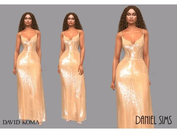 Alpha Beyonce in David Koma - The Sims 4 Custom Content