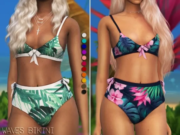 Alpha Waves Bikini - The Sims 4 Custom Content