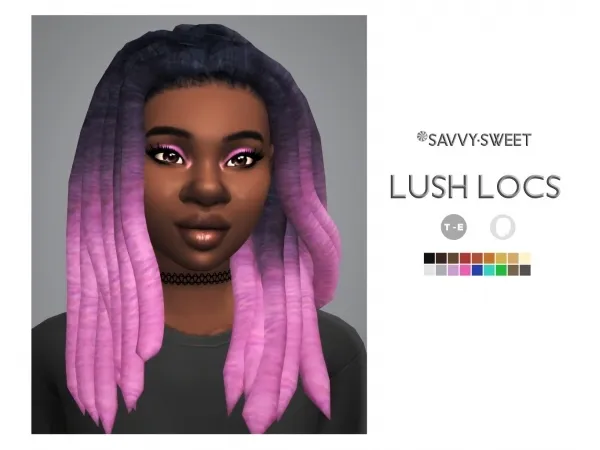 Maxis Match Lush Locs by savvysweet - The Sims 4 Custom Content