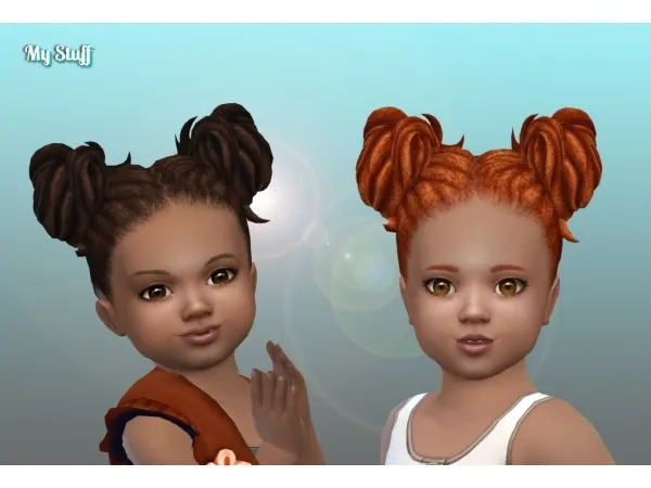 Maxis Match Buns Dreads for Toddlers - The Sims 4 Custom Content