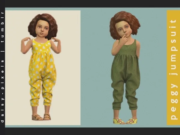 Maxis Match Peggy Jumpsuit ( ) by daisypixels - The Sims 4 Custom Content