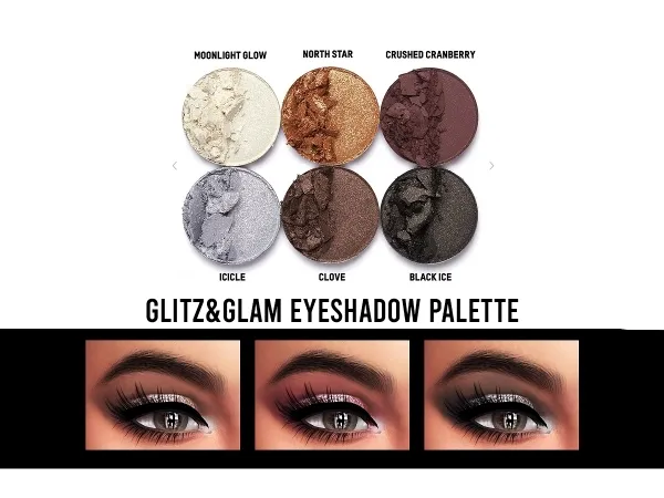 Maxis Match GlitzGlam Eyeshadow Palette - The Sims 4 Custom Content