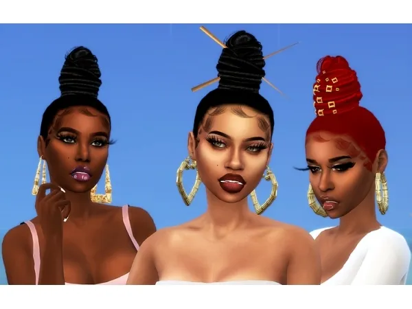 Alpha Yazmin Hair All ages - The Sims 4 Custom Content
