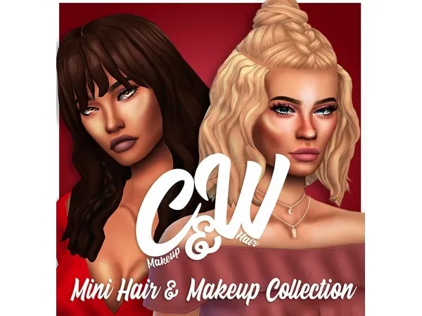 Maxis Match CW MINI HAIR AND MAKEUP COLLECTION - The Sims 4 Custom Content