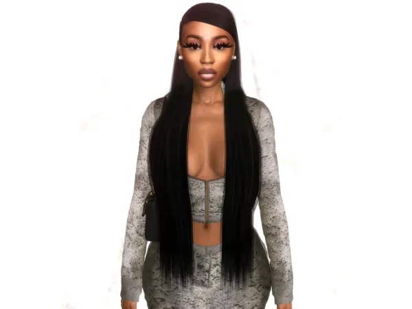 Alpha Silky Straight - The Sims 4 Custom Content