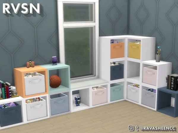 Alpha Do It Your Shelf Modular Cubbies Part 1 - The Sims 4 Custom Content