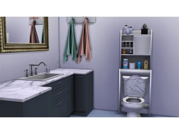 Alpha Sylvia Modern Cabinet - The Sims 4 Custom Content