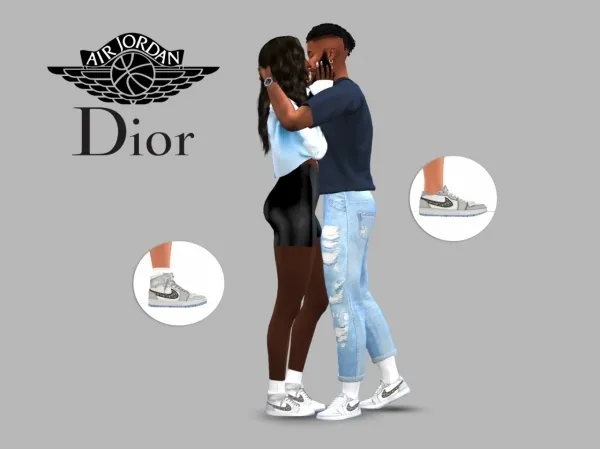 Maxis Match AIR DIOR JORDAN 1 PACK by thedropshops4 - The Sims 4 Custom Content