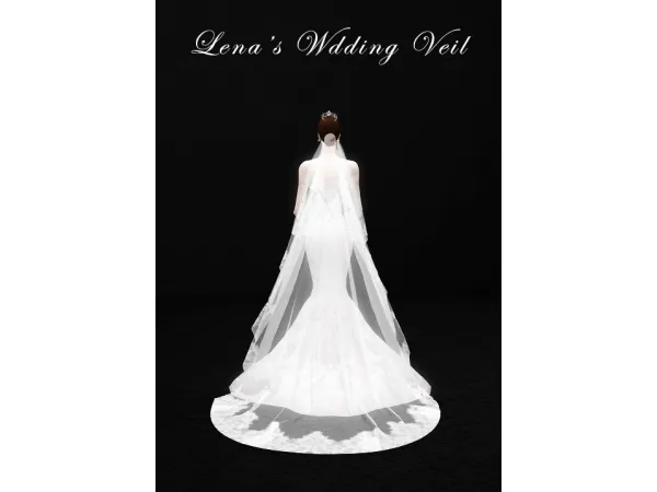 Alpha Lena's Wedding Veil - The Sims 4 Custom Content