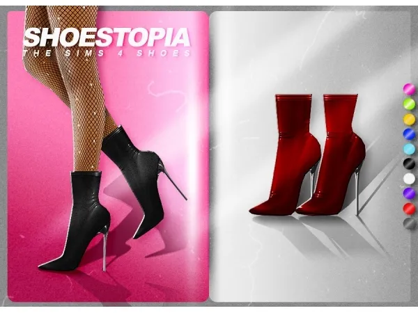 Alpha SHINE BOOTS SHOESTOPIA - The Sims 4 Custom Content