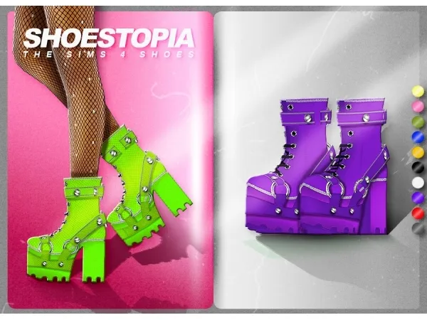 Alpha HEAVY BOOTS SHOESTOPIA by shoestopia - The Sims 4 Custom Content