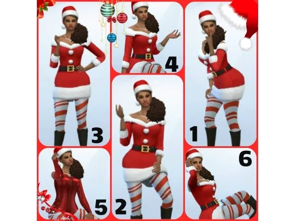 Alpha Secret Santa Female Secondary Poses - The Sims 4 Custom Content