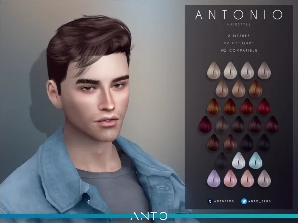 The Sims 4 Cabelos Masculinos