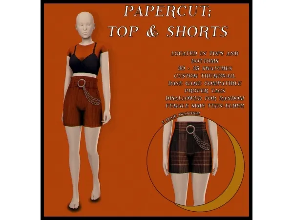 Maxis Match Papercut another set by simsfinds - The Sims 4 Custom Content