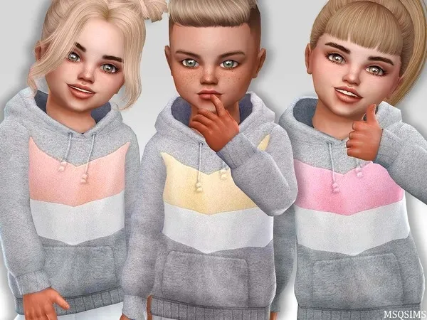 Maxis Match Toddler Hoodie NB04 - The Sims 4 Custom Content