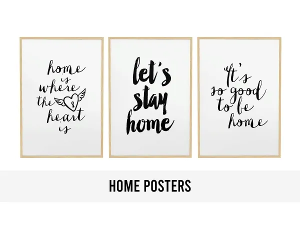 Alpha Home Posters - The Sims 4 Custom Content
