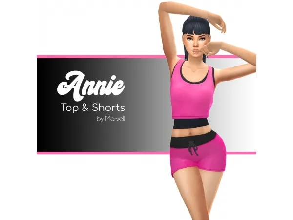 Maxis Match Annie Athletic Set world by marvell - The Sims 4 Custom Content