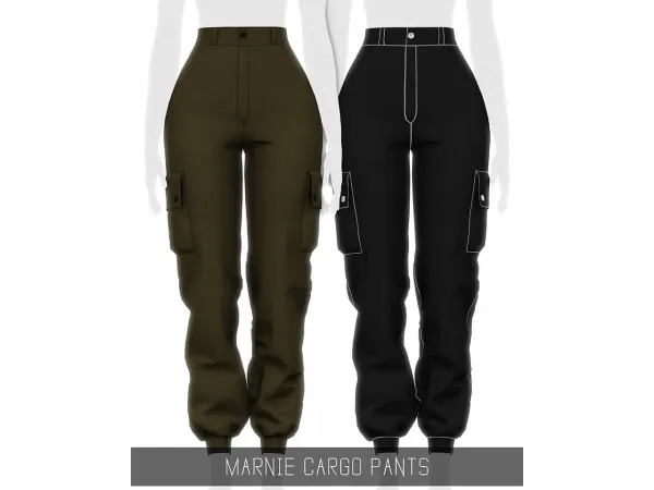 Alpha MARNIE CARGO PANTS - The Sims 4 Custom Content