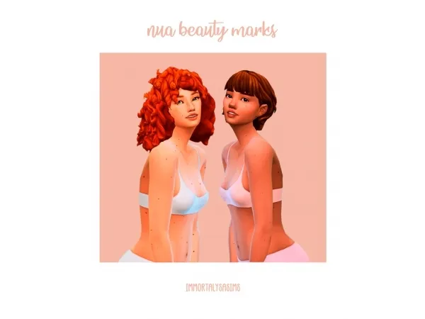 Maxis Match Nua Beauty Marks - The Sims 4 Custom Content