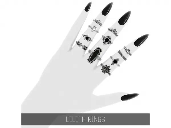 Alpha LILITH RINGS - The Sims 4 Custom Content