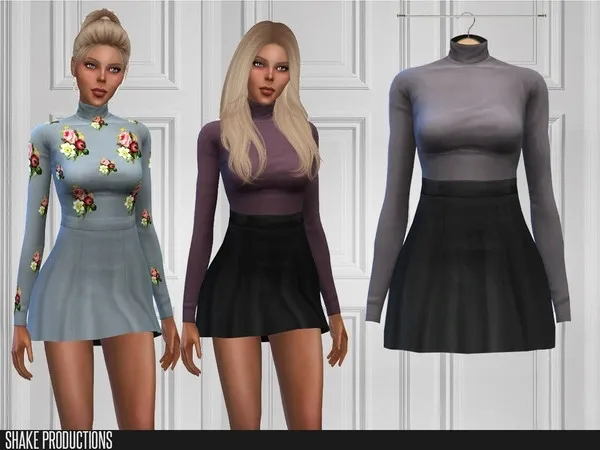 Maxis Match ShakeProductions 374 Dress by thesimsresource - The Sims 4 Custom Content